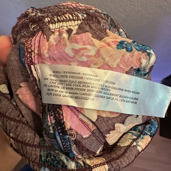 Brownish Purple Jumpsuit with Shirred Elastic Off-the-shoulder Top and Pockets - Picture 7 of 9